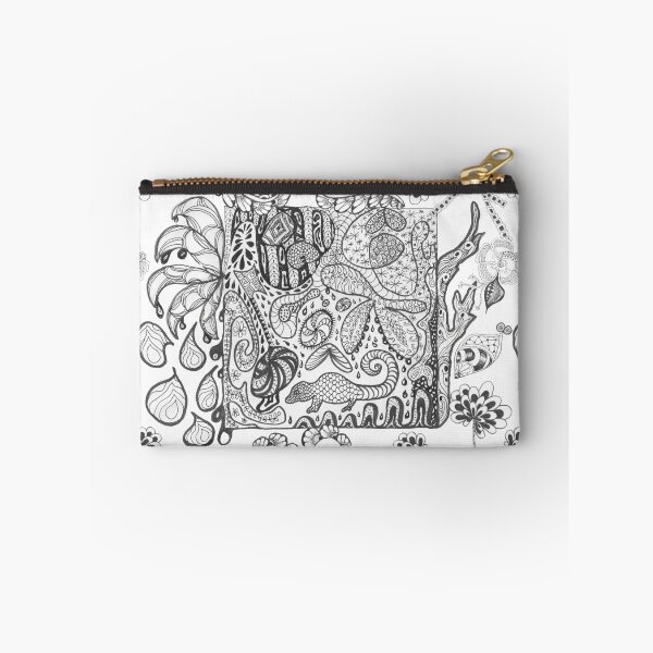 Item preview, Zentangle Color Yourself Black and White Fantasy Jungle designed and sold by CheranY.