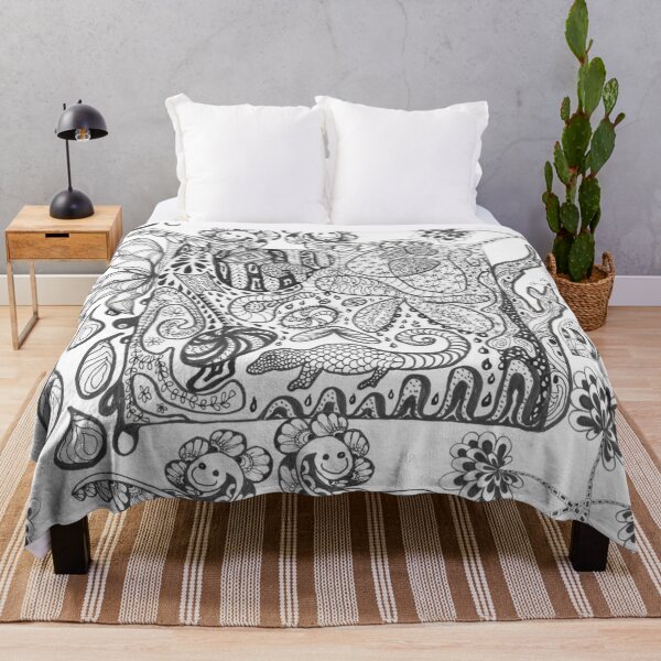 Item preview, Zentangle Color Yourself Black and White Fantasy Jungle designed and sold by CheranY.