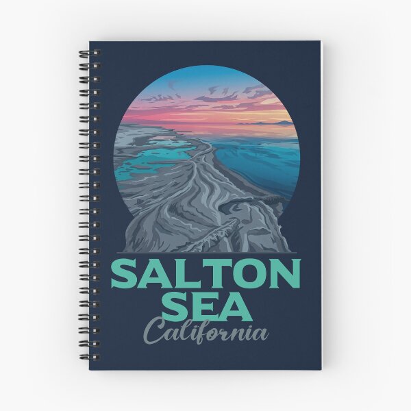Item preview, Desert Sunset Salton Sea California Travel Badge designed and sold by LinaValearte.
