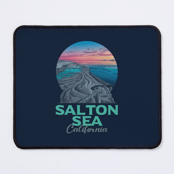Item preview, Desert Sunset Salton Sea California Travel Badge designed and sold by LinaValearte.