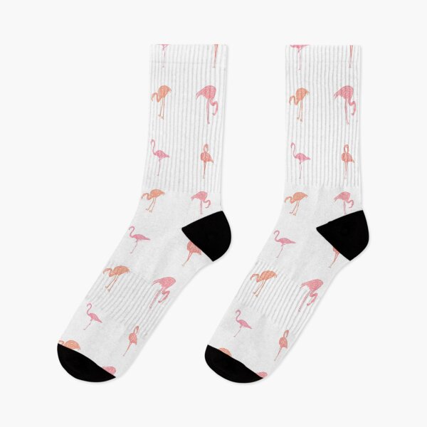 Item preview,  Flamingos Party Block Print Style designed and sold by PD-Coastal.