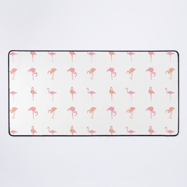 Item preview, Flamingos Party Block Print Style designed and sold by PD-Coastal.