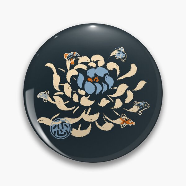 Item preview, Vintage Japanese Flower Koi Blue by Tobe Fonseca designed and sold by Tobe Fonseca®.