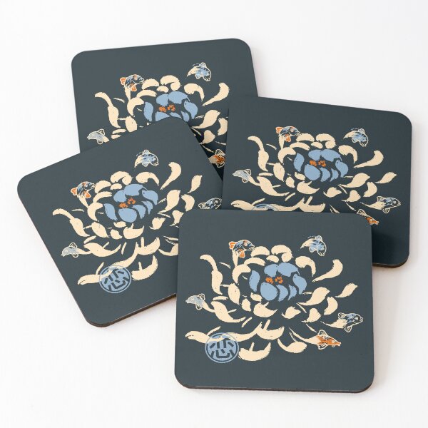 Item preview, Vintage Japanese Flower Koi Blue by Tobe Fonseca designed and sold by Tobe Fonseca®.