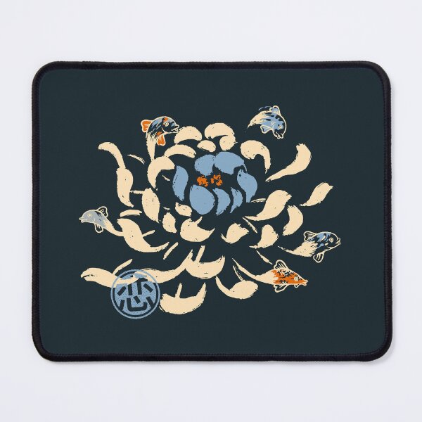 Item preview, Vintage Japanese Flower Koi Blue by Tobe Fonseca designed and sold by Tobe Fonseca®.