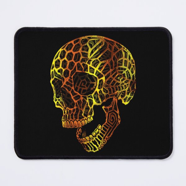Item preview, Intricate Golden Geometric Skull Mystic Art designed and sold by RamyGallery.
