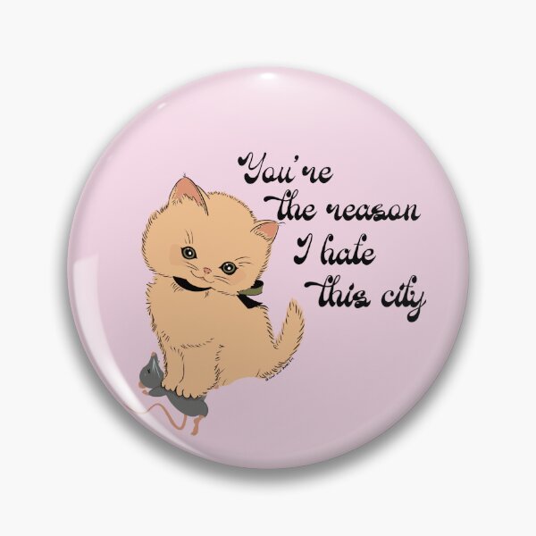 Item preview, I hate this city kitty designed and sold by LeadandBones.