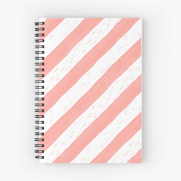 Item preview, Coral Diagonal Stripes Block Print Style designed and sold by PD-Coastal.