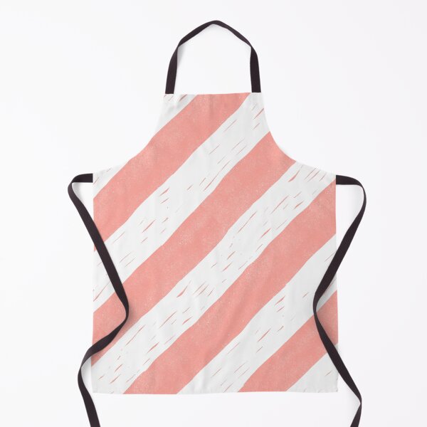 Item preview, Coral Diagonal Stripes Block Print Style designed and sold by PD-Coastal.