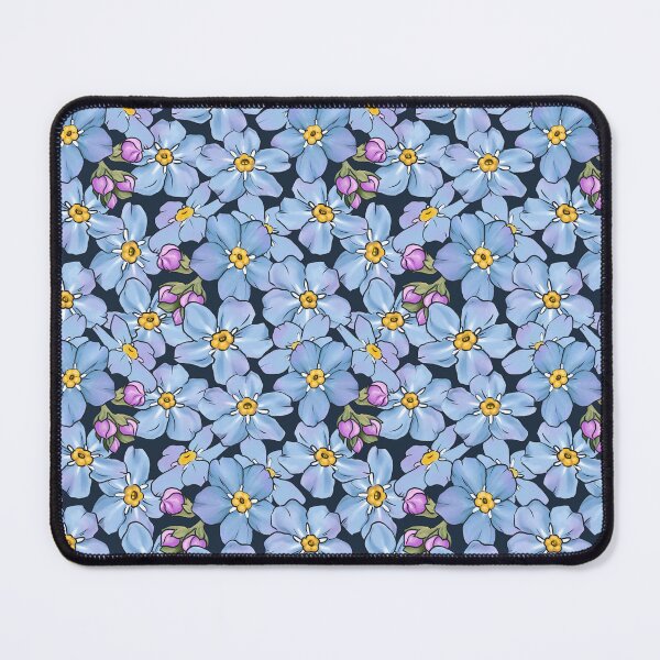 Item preview, Forget me not pattern on dark blue - ME/cfs fundraiser designed and sold by Ellen Wilberg.