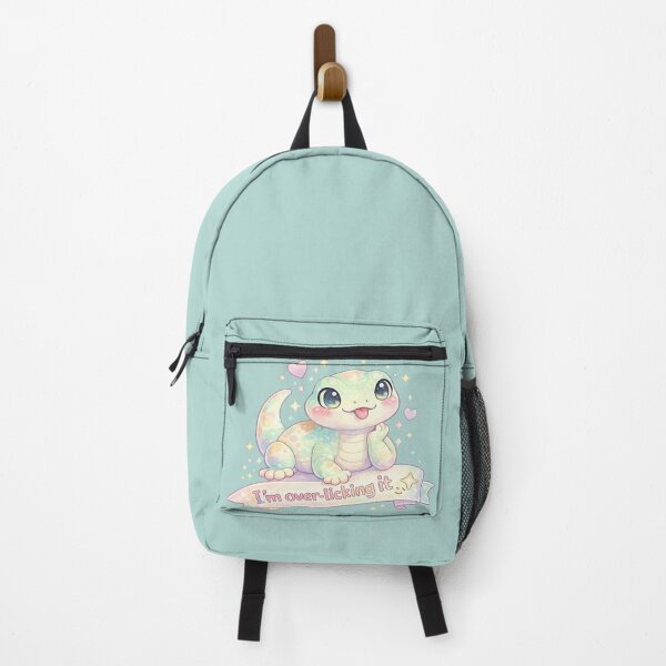 Item preview, Pastel Cute Lizard – Funny Kawaii Reptile Cartoon with Quote designed and sold by Nusha Creations.