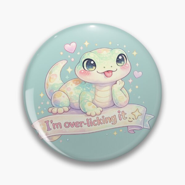 Item preview, Pastel Cute Lizard – Funny Kawaii Reptile Cartoon with Quote designed and sold by Nusha Creations.