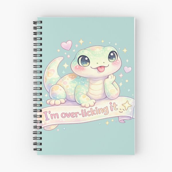 Item preview, Pastel Cute Lizard – Funny Kawaii Reptile Cartoon with Quote designed and sold by Nusha Creations.