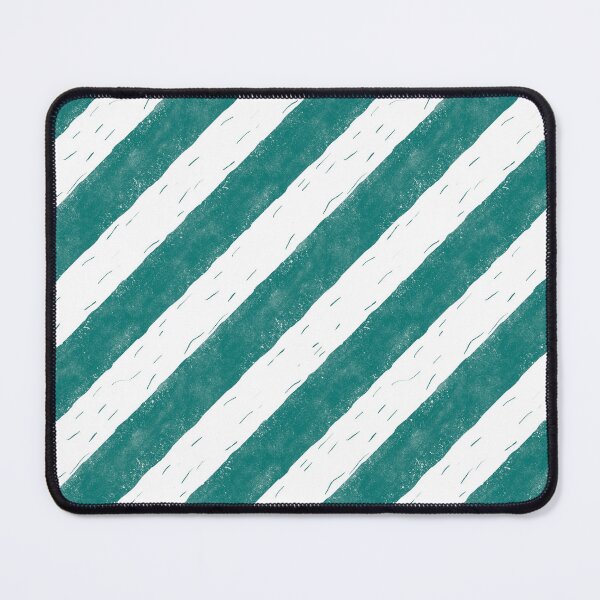 Item preview, Deep Teal Diagonal Stripes Block Print Style designed and sold by PD-Coastal.