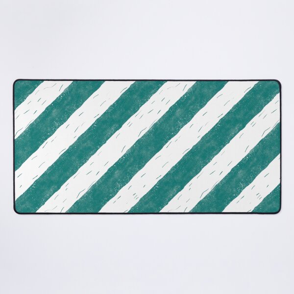 Item preview, Deep Teal Diagonal Stripes Block Print Style designed and sold by PD-Coastal.