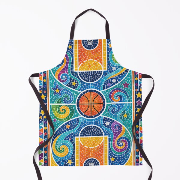 Item preview, Basketball Colorful Mosaic Court Hoops Lover Design designed and sold by ActOnyx Designs.