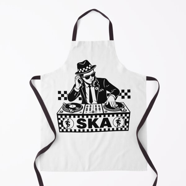 Item preview, Ska DJ – Black & White Rude Boy Turntable Design: The Beat, Bad Manner designed and sold by PIXEL POP DESIGNS - Beyond the Norm!.