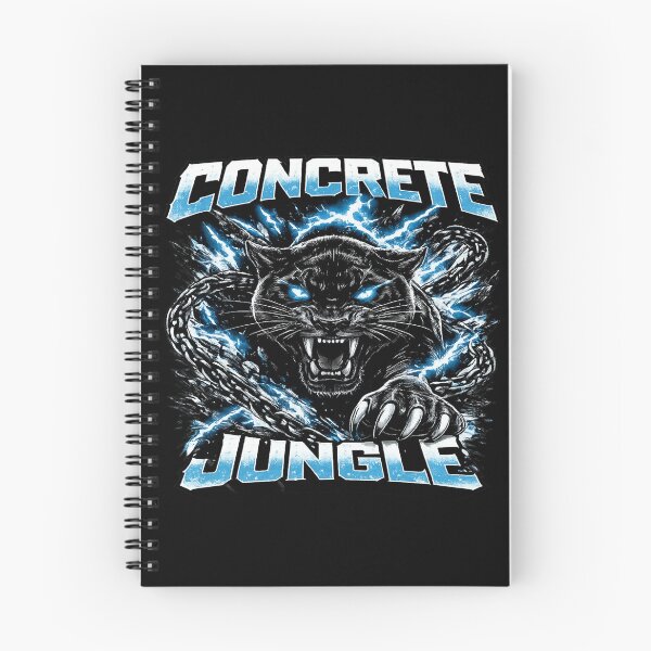 Item preview, Concrete Jungle Panther Blue Lightning Chains Edgy Apparel designed and sold by Xemora.