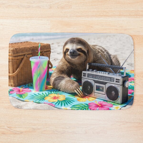 Item preview, Beach Blanket Sloth designed and sold by Tridentulus.
