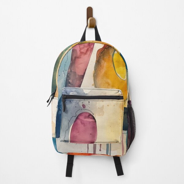 Item preview, Watercolor logo with colorful abstract letters and drips designed and sold by Rue Market.