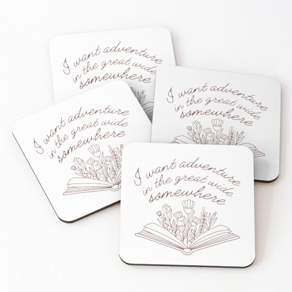 Item preview, I Want Adventure In The Great Wide Somewhere - Belle Quote designed and sold by anastasijasstore.