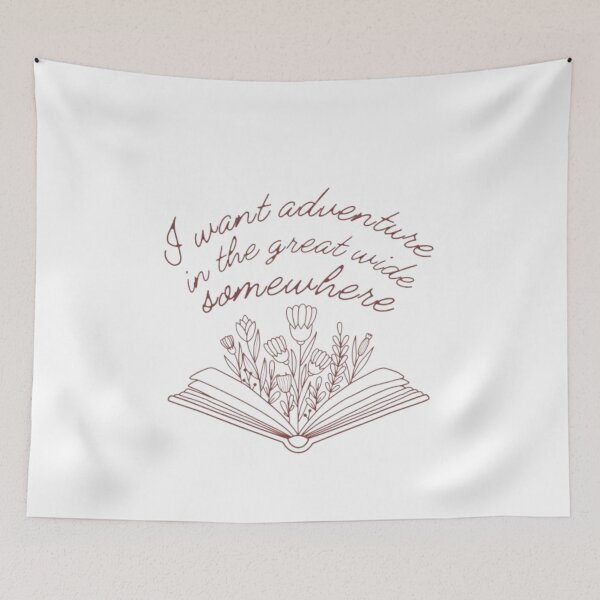 Item preview, I Want Adventure In The Great Wide Somewhere - Belle Quote designed and sold by anastasijasstore.