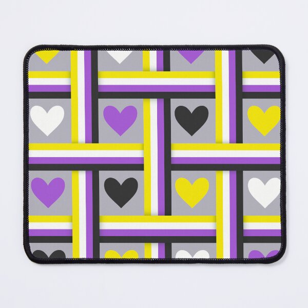 Item preview, Nonbinary Pride Flags and Hearts designed and sold by Don-A-Hue.