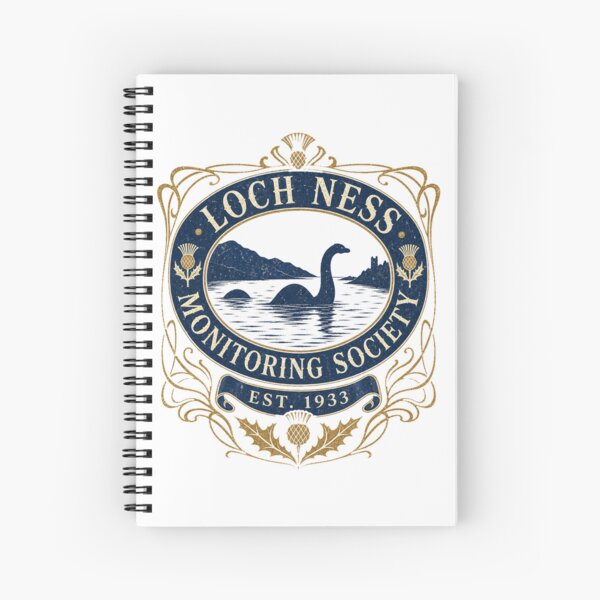 Item preview, Loch Ness Monitoring Society Vintage Scottish Cryptid Crest designed and sold by Amnesia-Proto.