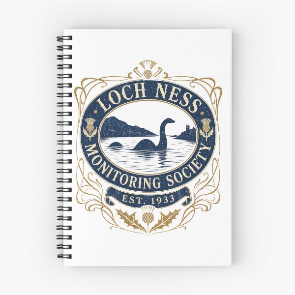 Item preview, Loch Ness Monitoring Society Vintage Scottish Cryptid Crest designed and sold by Amnesia-Proto.