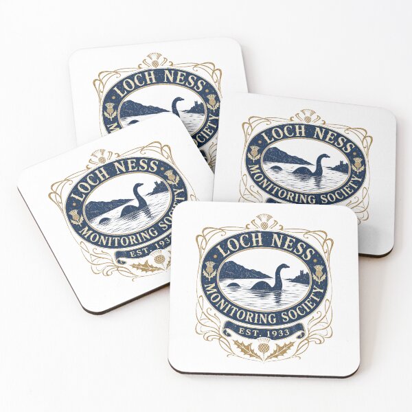 Item preview, Loch Ness Monitoring Society Vintage Scottish Cryptid Crest designed and sold by Amnesia-Proto.