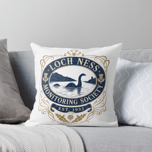 Item preview, Loch Ness Monitoring Society Vintage Scottish Cryptid Crest designed and sold by Amnesia-Proto.