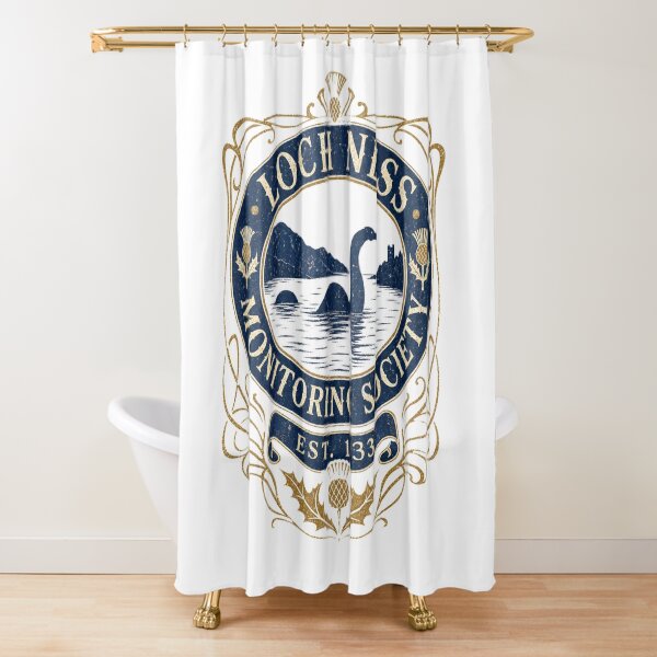 Item preview, Loch Ness Monitoring Society Vintage Scottish Cryptid Crest designed and sold by Amnesia-Proto.