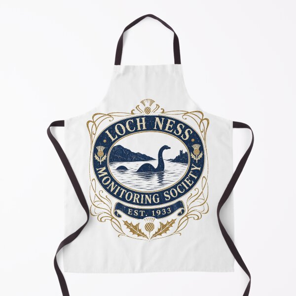 Item preview, Loch Ness Monitoring Society Vintage Scottish Cryptid Crest designed and sold by Amnesia-Proto.