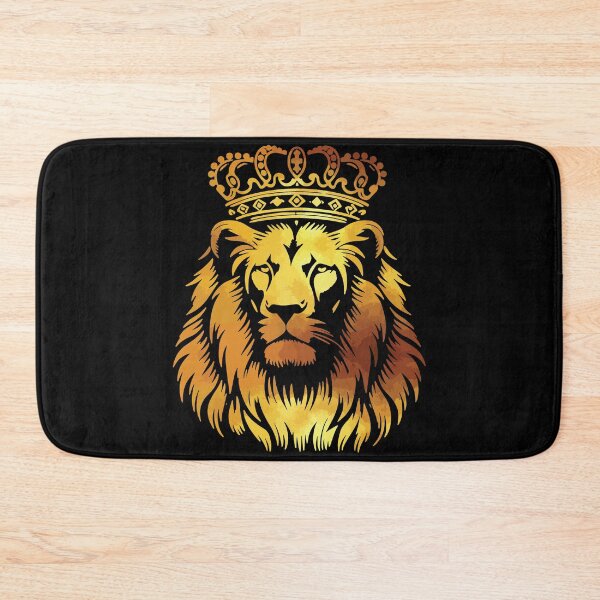 Item preview, Regal Golden Lion with Ornate Crown Royal Art designed and sold by RamyGallery.