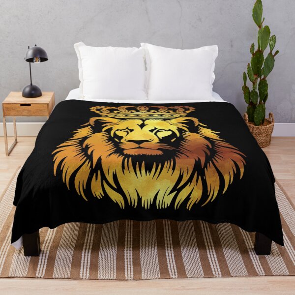 Item preview, Regal Golden Lion with Ornate Crown Royal Art designed and sold by RamyGallery.