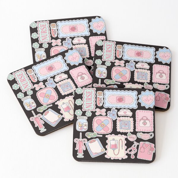 Item preview, Pastel Nurse Aesthetic Medical Sticker Set designed and sold by colorsartss.