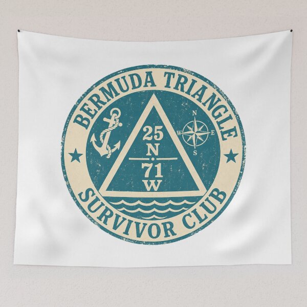 Item preview, Bermuda Triangle Survivor Club Vintage Nautical Mystery designed and sold by Amnesia-Proto.