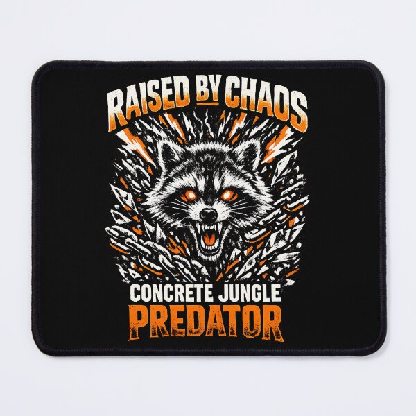 Item preview, Concrete Jungle Predator Raccoon Breaking Chains Edgy Aesthetic designed and sold by Xemora.