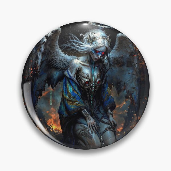 Item preview, The Fallen Angel: Cybernetic Angel in Flames designed and sold by Insomnia Art Designs.