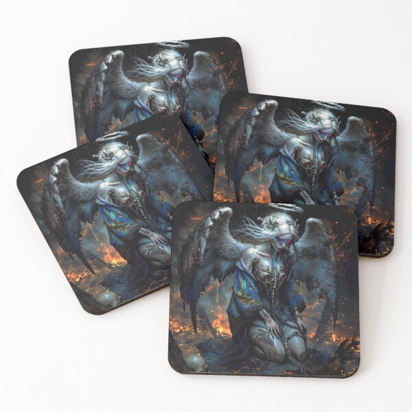 Item preview, The Fallen Angel: Cybernetic Angel in Flames designed and sold by Insomnia Art Designs.