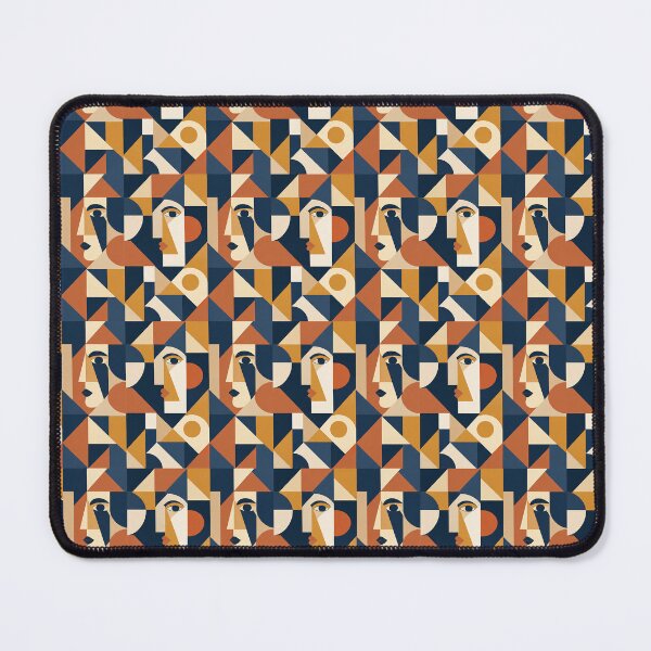 Item preview, Modern Cubist Faces Seamless Pattern designed and sold by Alpha-mike13.