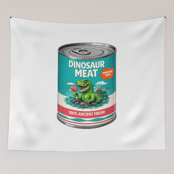 Item preview, Can of delightful Dinosaur Pop Art Meat  designed and sold by Gunnar Hermansen.