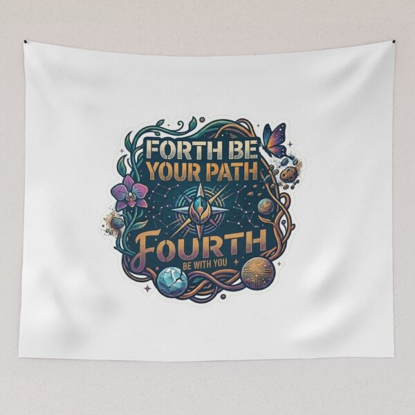 Item preview, Galactic Compass Celestial Adventure Inspirational Quote Art designed and sold by Fatomfatom.