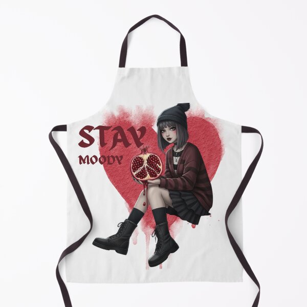 Item preview, Persephone Aesthetic: Goth Girl with Bleeding Pomegranate designed and sold by CrimsonChords.