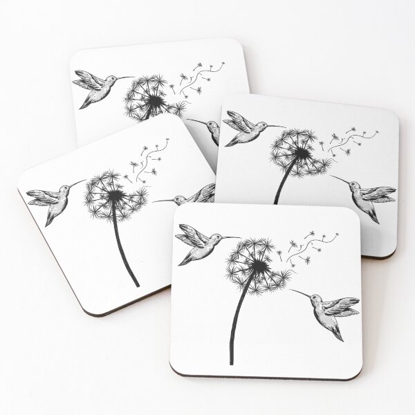 Item preview, Hummingbirds and Dandelion Wish designed and sold by colorsartss.