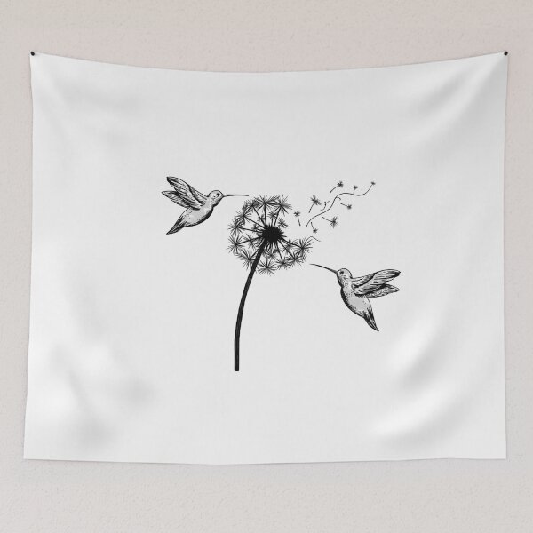 Item preview, Hummingbirds and Dandelion Wish designed and sold by colorsartss.