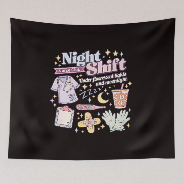 Item preview, Night Shift Nurse Club Cute Pastel designed and sold by colorsartss.