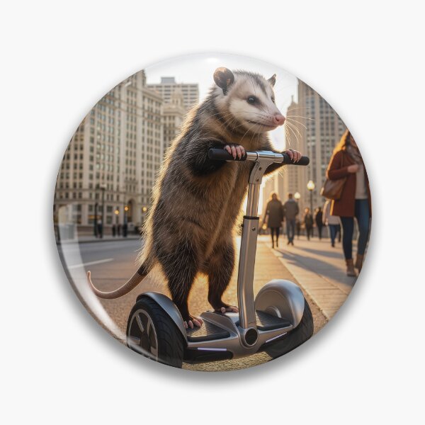 Item preview, Opossum Tools Around Chicago on a Segway designed and sold by Tridentulus.