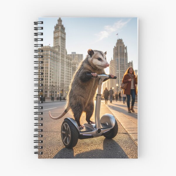 Item preview, Opossum Tools Around Chicago on a Segway designed and sold by Tridentulus.