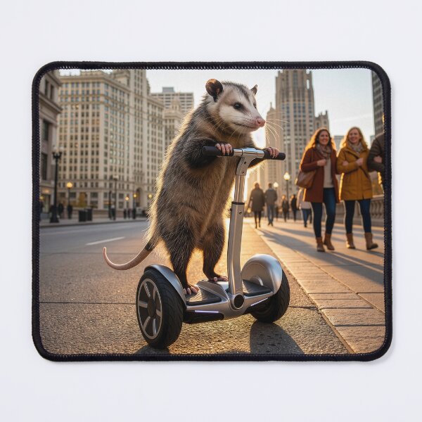 Item preview, Opossum Tools Around Chicago on a Segway designed and sold by Tridentulus.